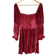 Reformation Albi Mini Dress In Crimson XL NWT