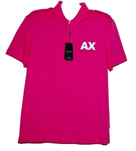 pink armani polo shirt
