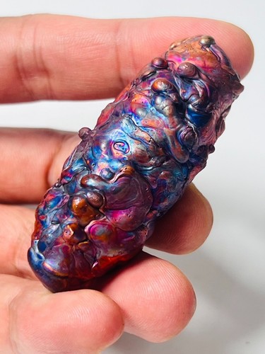 Noni Rainbow 7 colored LEKLAI Magic Stone Amulet charming Talisman Natural Rare - Picture 10 of 21