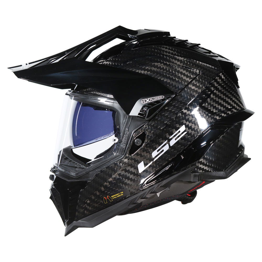 Casco Trail Ls2 Mx701 Explorer Carbon 06 Gloss Carbon