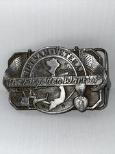 Vintage 1985 Siskiyou Vietnam Veteran The Forgotten Warrior Belt Buckle