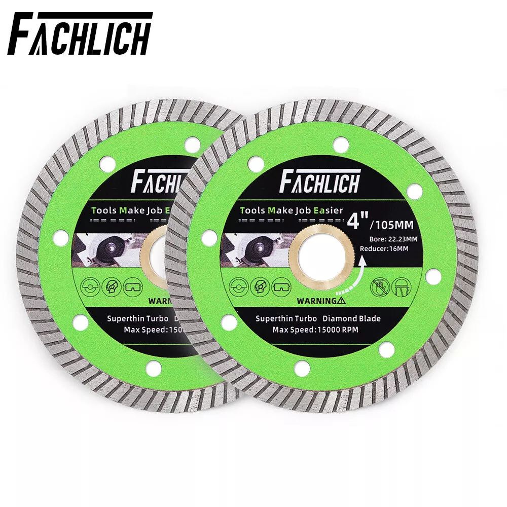 2pcs 4 inch Diamond Cutting Disc Marble Granite Saw Blades for