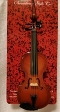 VIOLIN WOODEN ORNAMENT