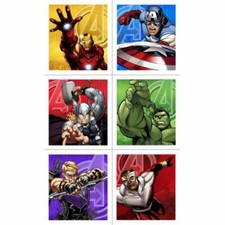 8 Sheets Marvel Comics AVENGERS Assemble Scrapbook Stickers Thor Hulk Iron Man