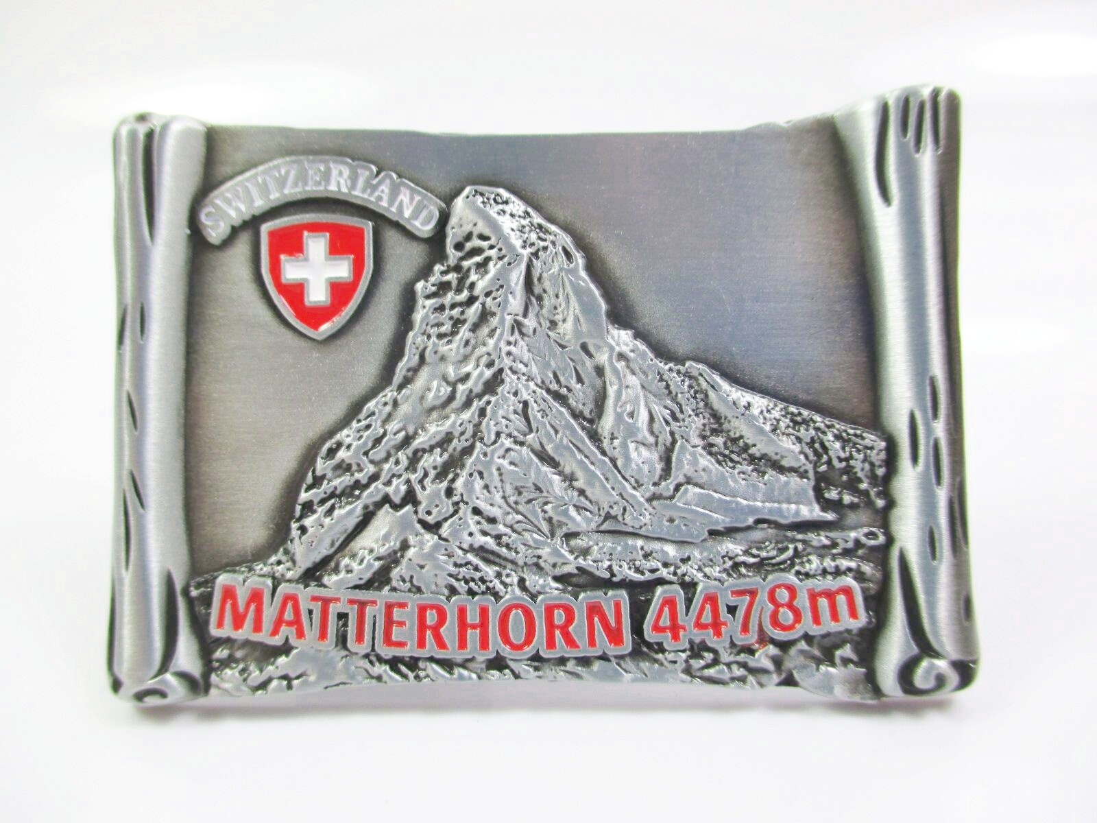 Matterhorn 4478m Switzerland Metal Magnetic Scroll Souvenir Switzerland Alps