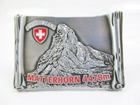 Matterhorn 4478 M Schweiz Metall Magnet Schriftrolle Souvenir Switzerland Alpen