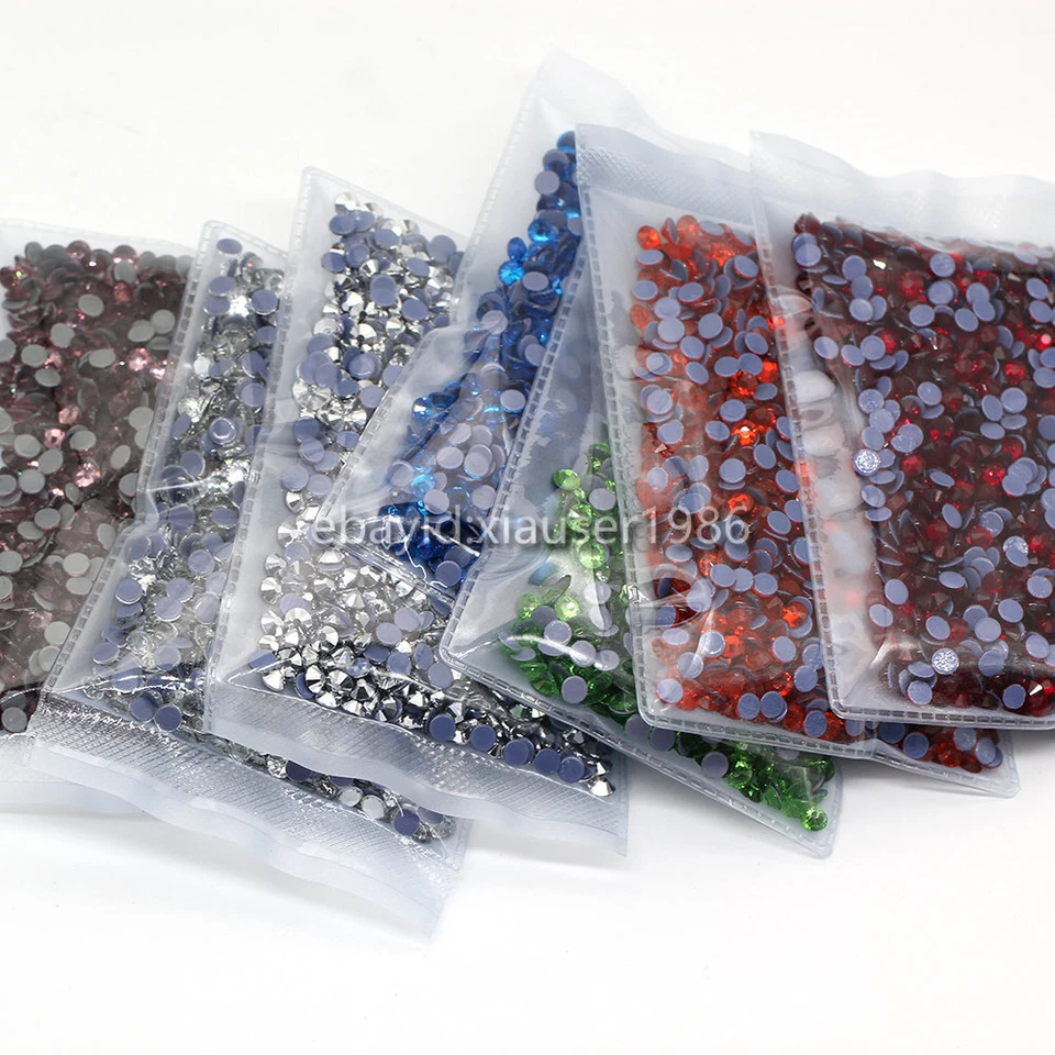1440 piezas SS20 5mm Hotfix Estrás Tapa Plana Vidrio Brillo Gemas para Ropa Decoración Foto 2 de 4