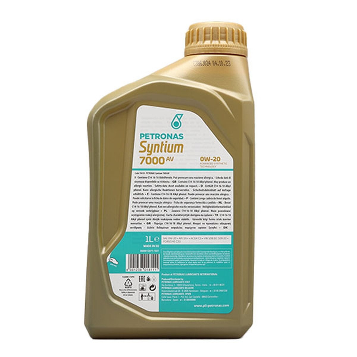PETRONAS Syntium 7000 AV 0W-20 0w20 Fully Synthetic Car Engine Oil