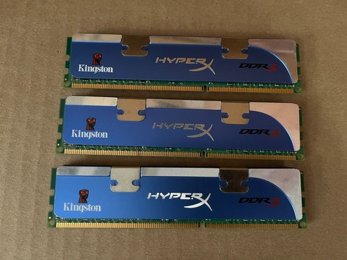 X3 KINGSTON HYPERX BLU KHX1600C9D3K3/6GX 6GB DDR3 12800 DESKTOP RAM A4-13(2)
