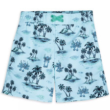 Disney boys stitch 3-pocket liner swimwear trunks island vacation