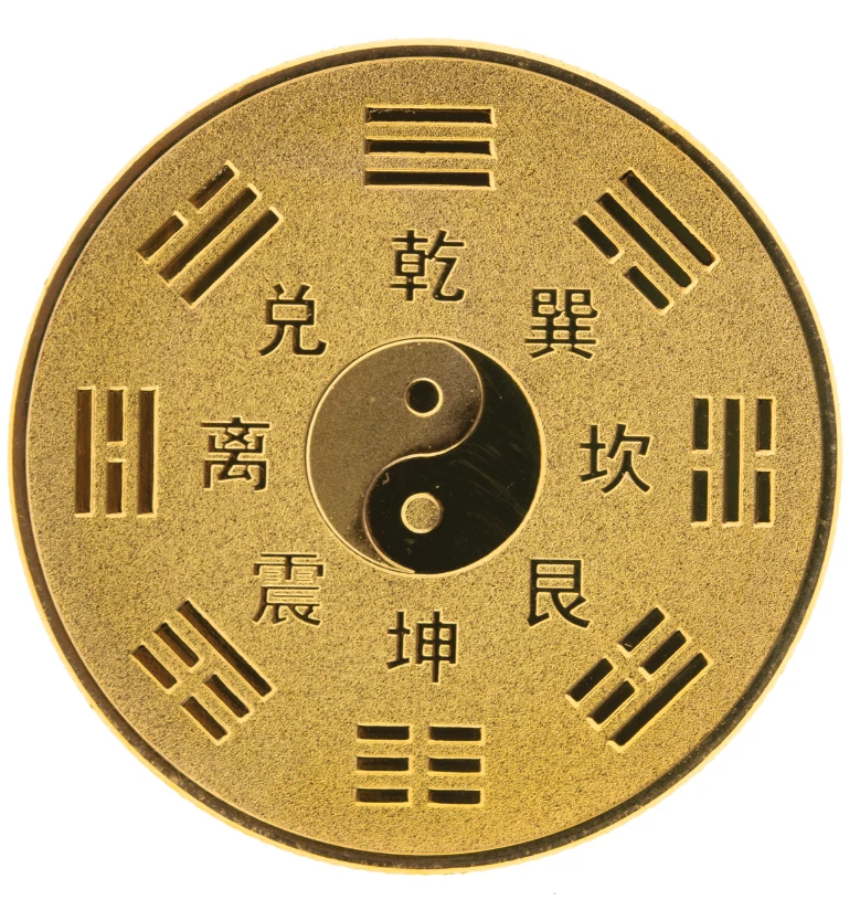 Glücksmünze Drache/Phönix ø 40mm 24K vergoldet - Bild 3 von 3