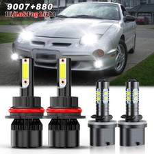 For Pontiac Sunfire 2000-2002 6000k Led Headlight Highlow Fog Light Bulbs Combo