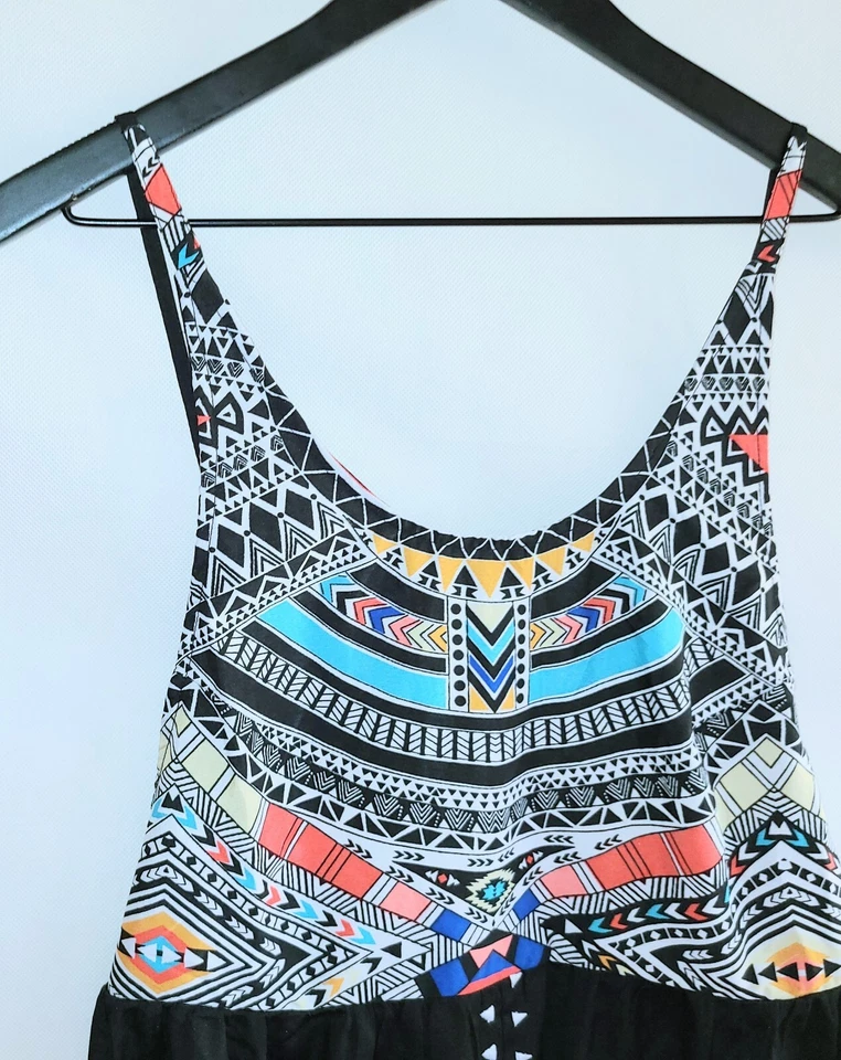 Maxi Vestido Solero Encubrimiento Rip Curl Tribal Myth Talla Grande Nuevo con Etiquetas Foto 3 de 4