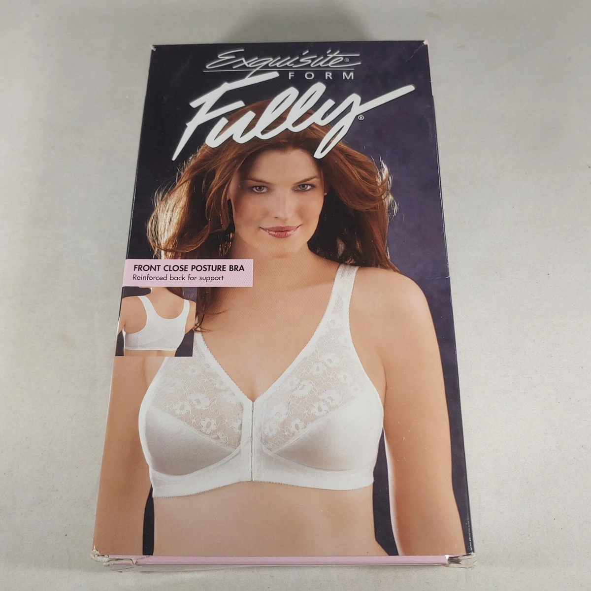 Exquisite Form Fully® Front Close Wirefree Longline Posture Bra with Lace -  Style 5107565