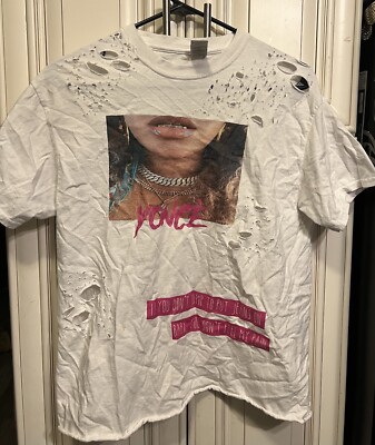 Beyonce YONCE Destroyed Shirt Gildan Medium