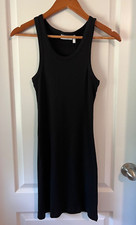 NWT BODYCON ASOS DESIGN TANK SHORT RIB DRESS IN BLACK