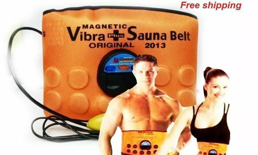 Magnetic Sauna Belt Fat Burner Vibrate Massager Slim Waist Belly Weight Loss