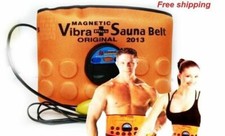 Magnetic Sauna Belt Fat Burner Vibrate Massager Slim Waist Belly Weight Loss