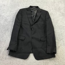 John Varvatos Blazer Boys 16 R Wool Black Sport Coat Jacket Casual Youth Suit