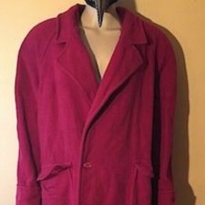 Together Red Winter Coat Wool Blend Size 14