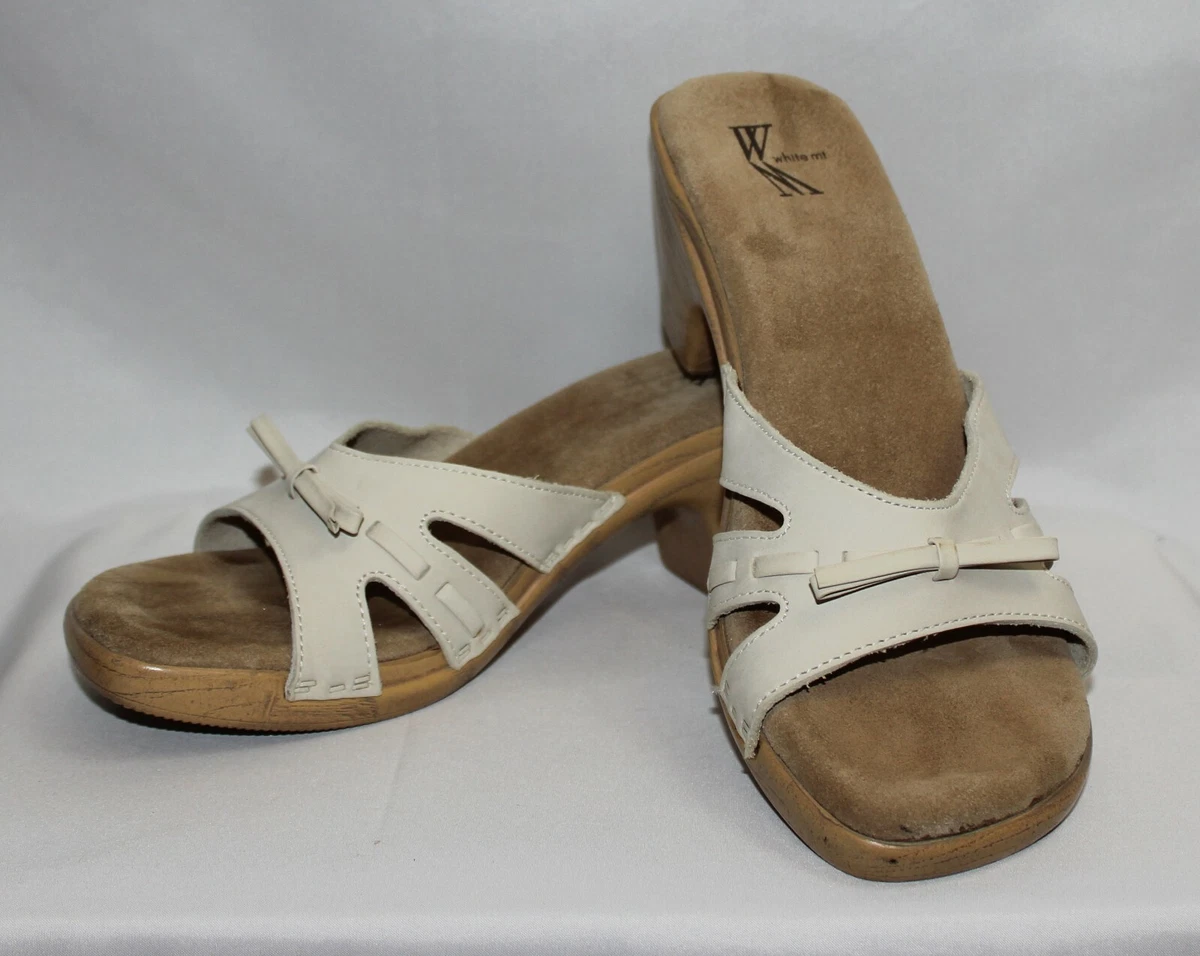 Ivory leather sandals store
