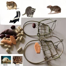2Pcs Mouse Trap Rat Trap Rodent Trap Live Catch Cage, Easy to Set Up and Reuse