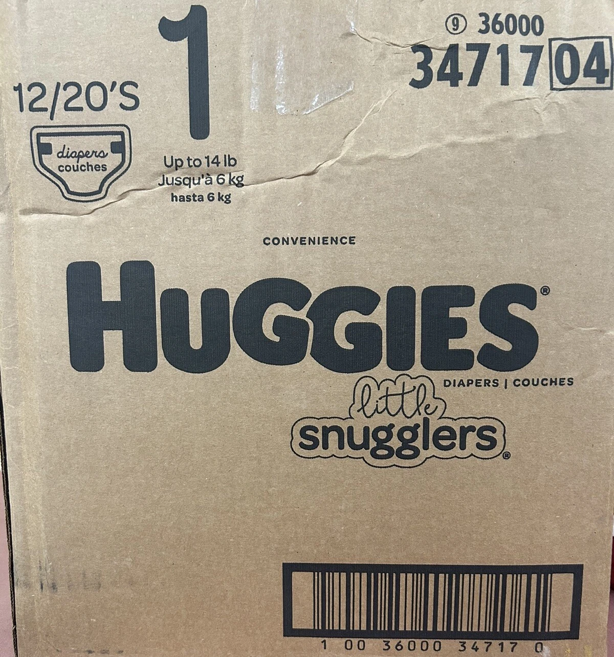 Huggies Little Snugglers Diapers Size 1 Case/240 Diapers