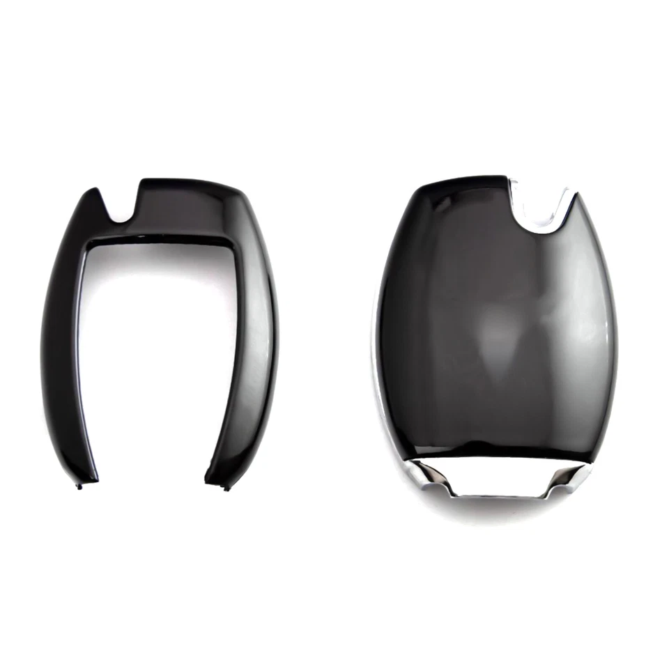 Mando a distancia Smart Key FOB negro brillante cubierta carcasa tapa para Mercedes Benz Foto 4 de 4