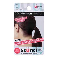 Scunci Colo rMatch Ponytailer, Brown, 1-Count 70362