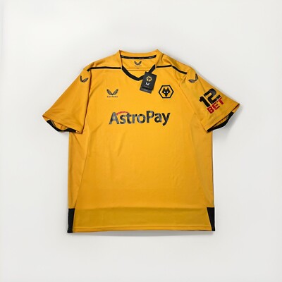 NWTS Castore Wolverhampton Wanderers Home Jersey Shirt  22/23 Wolves Men SZ 2XL