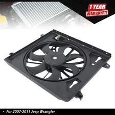 Radiator Cooling Fan Assembly For Jeep JK Wrangler 2007-2011 V6 3.8L 52079654AE