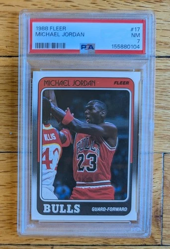 1988-89 Fleer #17 Michael Jordan PSA 7 NM