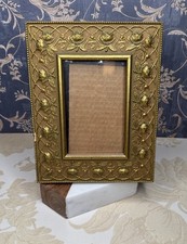 Vintage Estate Gold Ornate Floral Picture Wall Hanging Frame