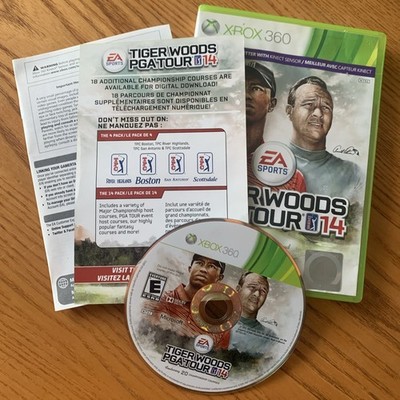 Tiger Woods PGA Tour 14 (Microsoft Xbox 360, 2013)  Complete 