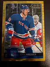 OPC PLATINUM 2016-17 CHRIS KREIDER SEISMIC GOLD HOCKEY CARD #132 NUMBERED 15/50
