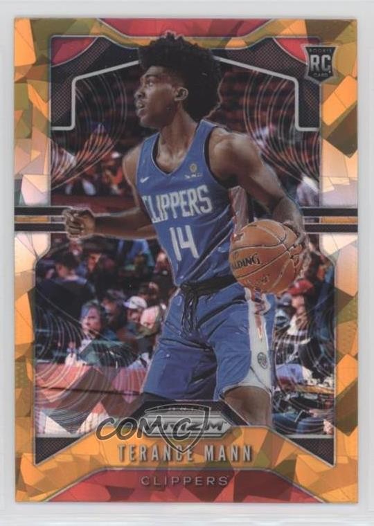 2019-20 Panini Prizm Rookie Orange Ice Prizm Terance Mann #296 fm0