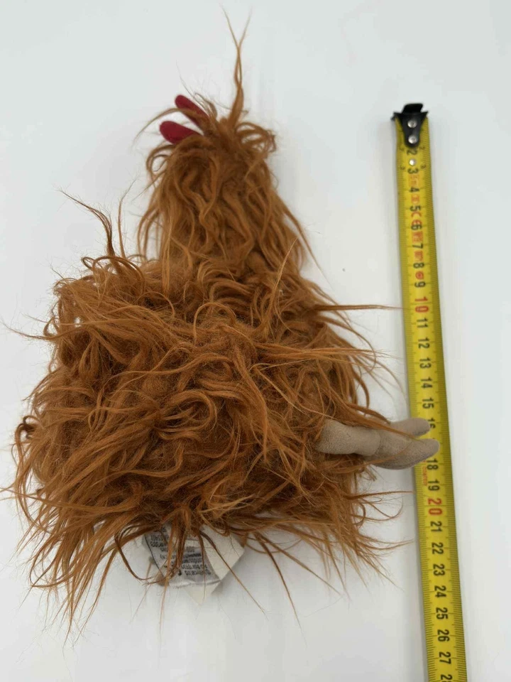 🐔 Peluche Jellycat Kenny Cockerel Coq marron poils longs 20/25 cm – Neuf - Photo 4/4