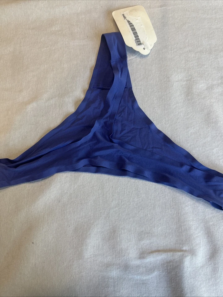 Bragas de tanga Gilligan & O'Malley nuevas con etiquetas. Talla mediana. Color azul. Ver fotos. Foto 3 de 4
