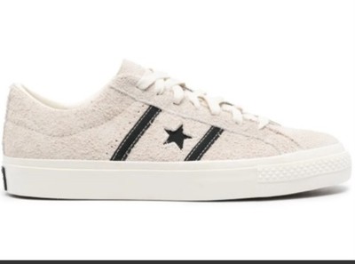 CONVERSE One Star Academy Pro Suede Sneaker- Fuzzy Egret& Blk Colorway-Sz 11-NEW