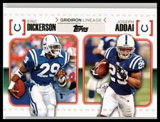 2010 Topps #GL-DA Eric Dickerson / Joseph Addai Gridiron Lineage