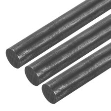 3pcs Graphite Rod Graphite Stirring Rod Cylinder Stick Carbon Rod 305x14mm