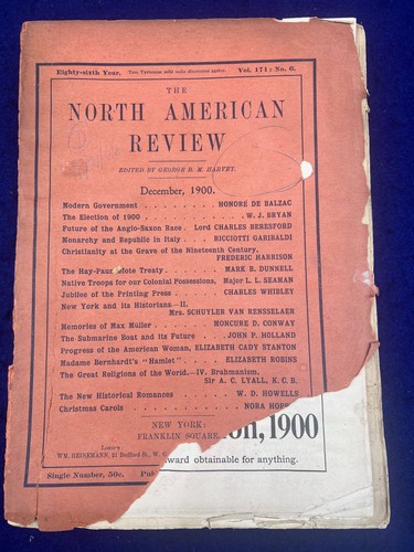 1900 John P Holland Future of Submarine Boat Article Antique WWI USS Navy Sub