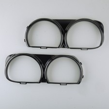 Black 1Pair Headlight Lamp Bezel Frame Trim fit for Dodge Challenger 68259053