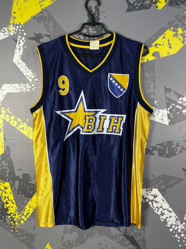 Bosnia and Herzegovina Jersey Basketball Shirt #9 Power Sport Men Size L ig93