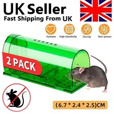 2pcs Humane Mouse Trap Live Catch and Release Reusable No Kill Mousetrap