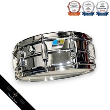 Ludwig 'Dec 22 1969' B/O Badge Supraphonic 14" Snare Drum Microphonic Stand