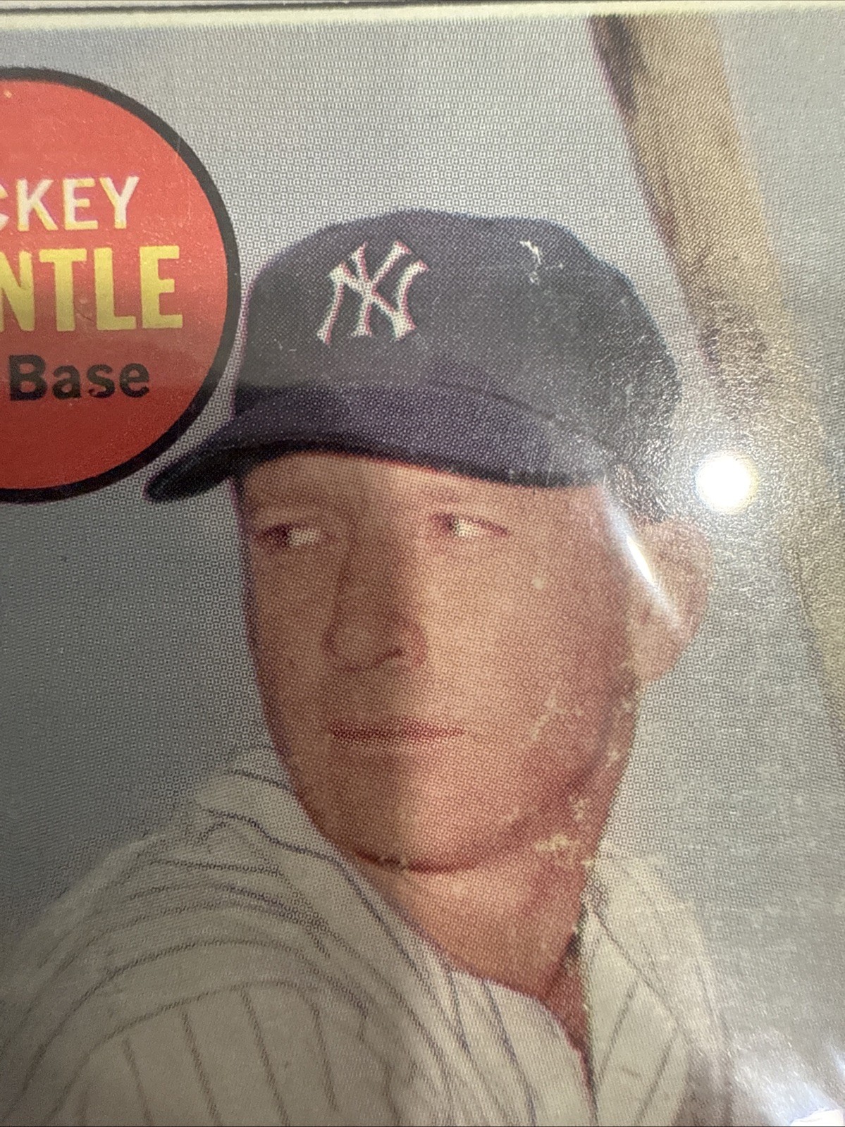 1969 Topps #500 Mickey Mantle Last Name in Yellow PSA 2 view 4