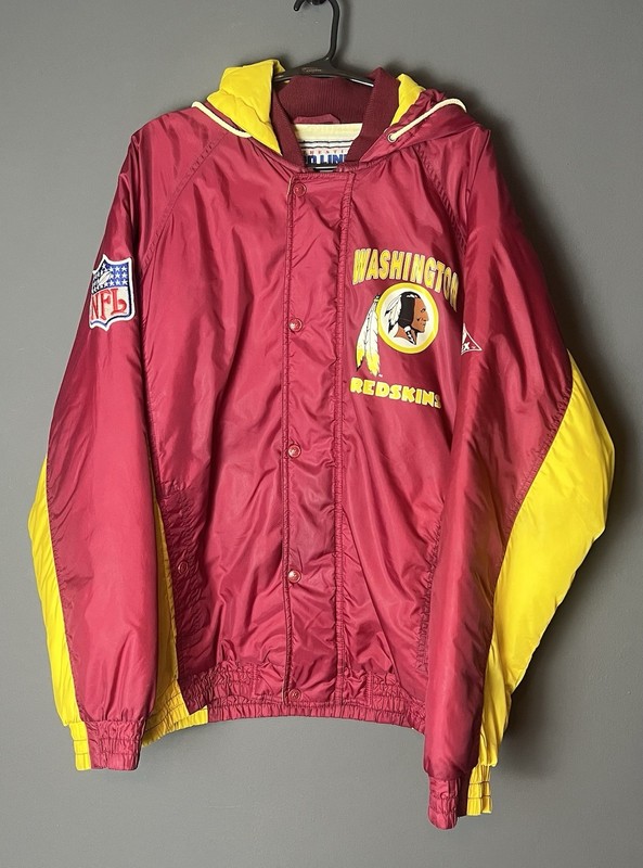 Vintage 90s Washington Redskins Apex One NFL Pro Line Jacket Men’s M Hooded Rare