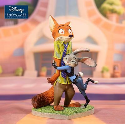 Authentic Disney Zootopia Nick Wilde Judy Hopps Figurine Shanghai