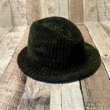 Vintage Fedora Hat Alta Classe Green Tweed Like Made In Italy High Fashion